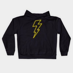 Neon Lightning Bolt Kids Hoodie